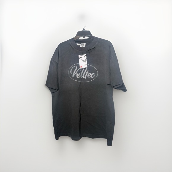 Killtec Capsule 3 Black Rhinestone Tee Designer NWT Distressed Rare XL T-Shirt